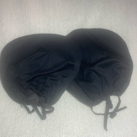 Carolina Panthers NFL Fabric Headrest, BLK w/ Blue Trim - Picture 4 of 5